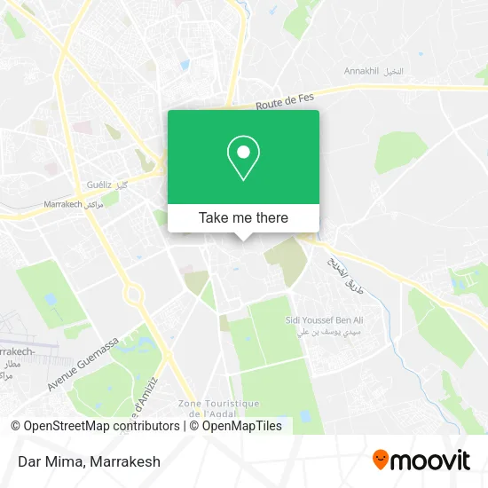 Dar Mima map