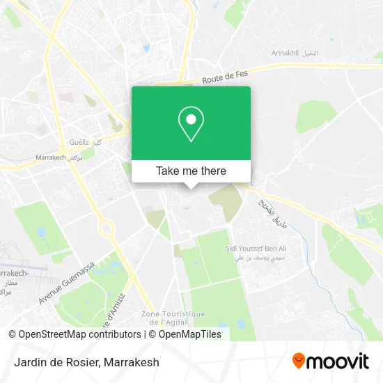 Jardin de Rosier map