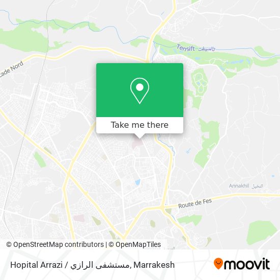 Hopital Arrazi / مستشفى الرازي map