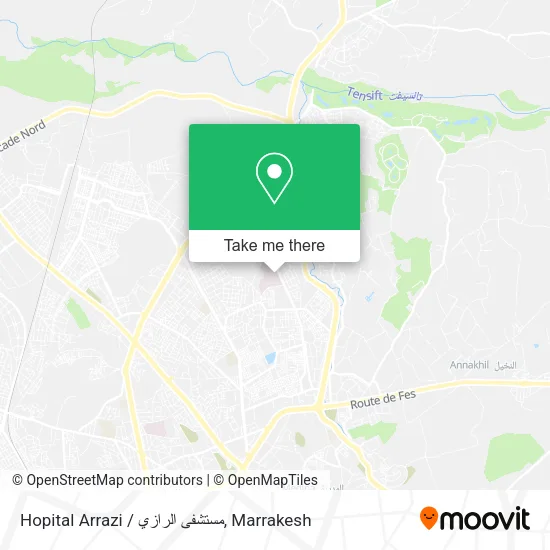 Hopital Arrazi / مستشفى الرازي map