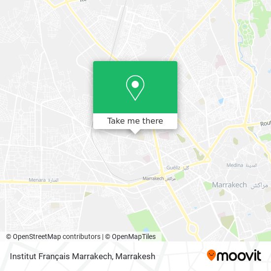 Institut Français Marrakech map