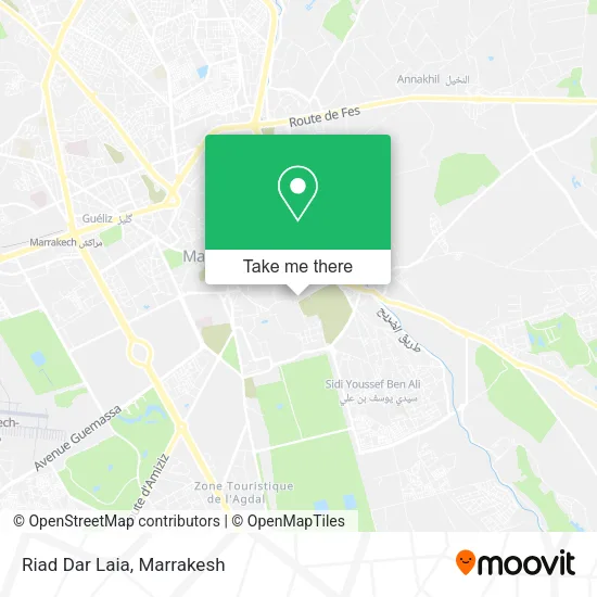 Riad Dar Laia map