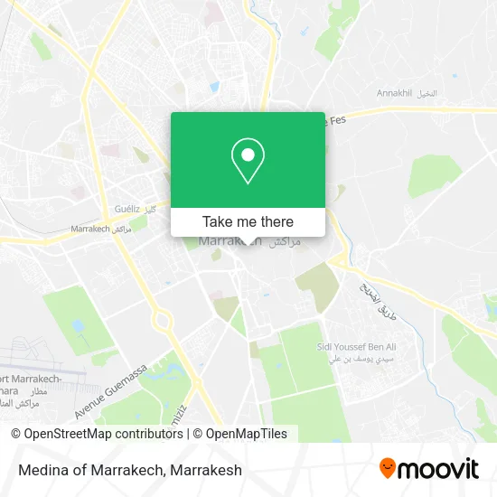 Medina of Marrakech map