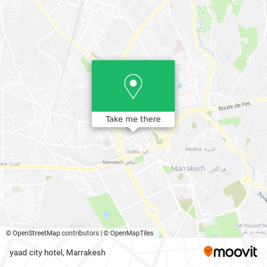 yaad city hotel map