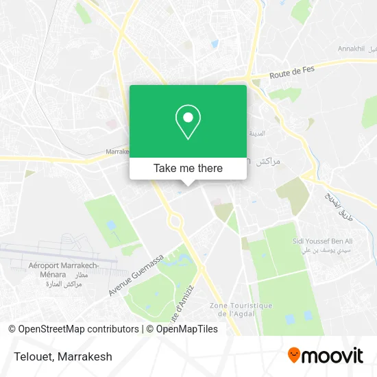 Telouet map
