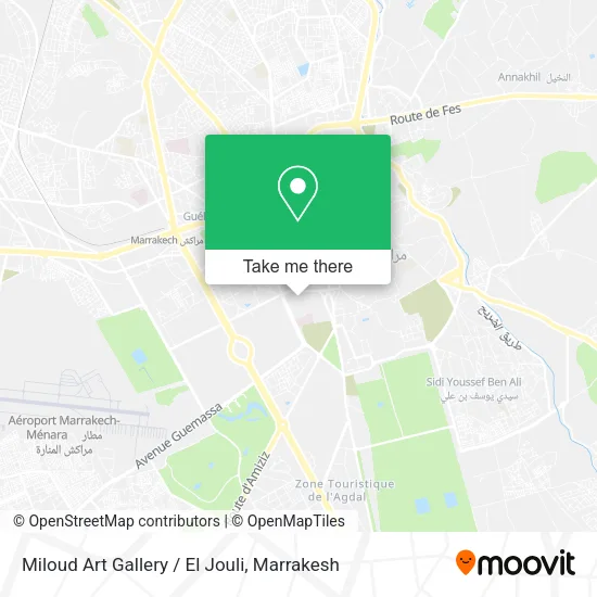 Miloud Art Gallery / El Jouli map