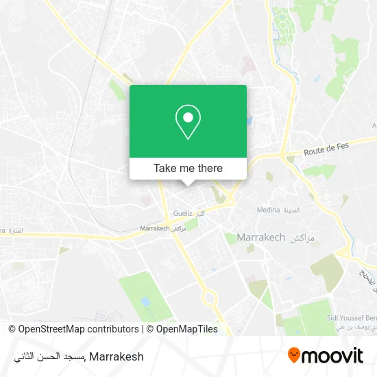 مسجد الحسن الثاني map