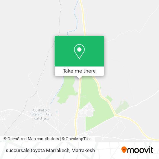 succursale toyota Marrakech map