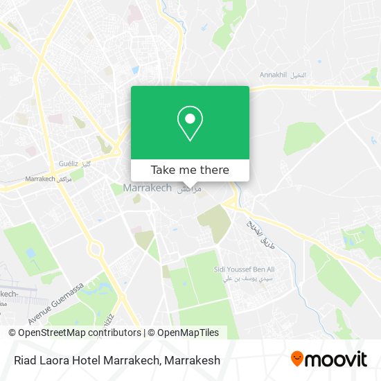 Riad Laora Hotel Marrakech plan