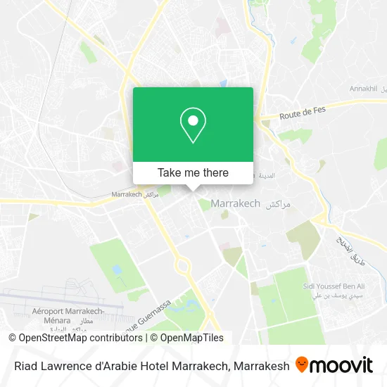 Riad Lawrence d'Arabie Hotel Marrakech map