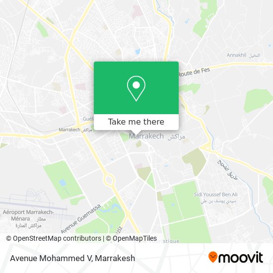 Avenue Mohammed V map