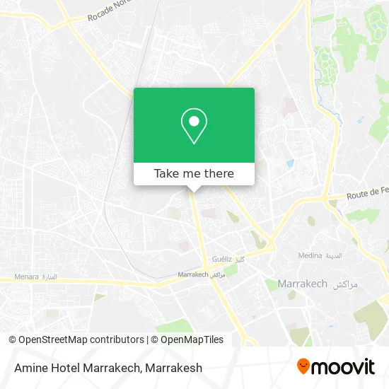 Amine Hotel Marrakech map