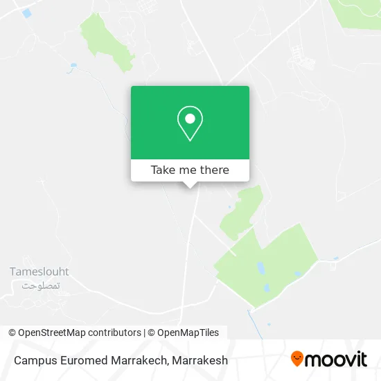 Campus Euromed Marrakech map