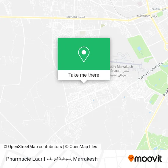 Pharmacie Laarif صيدلية لعريف map