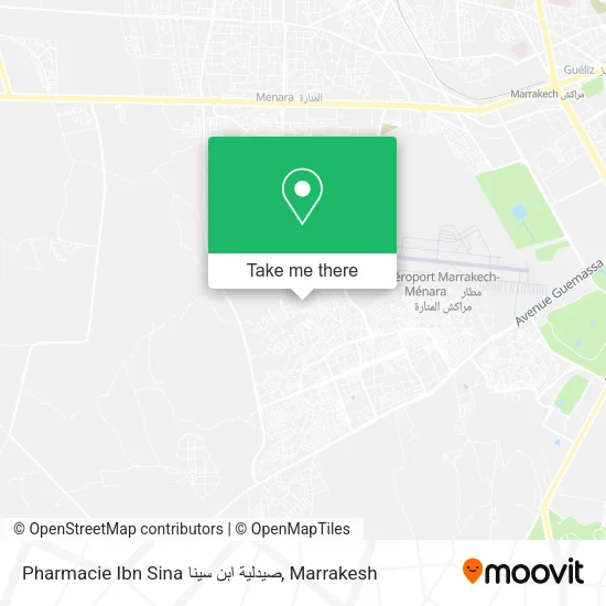 Pharmacie Ibn Sina صيدلية ابن سينا plan