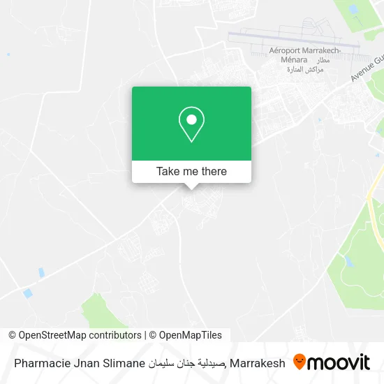 Pharmacie Jnan Slimane صيدلية جنان سليمان map