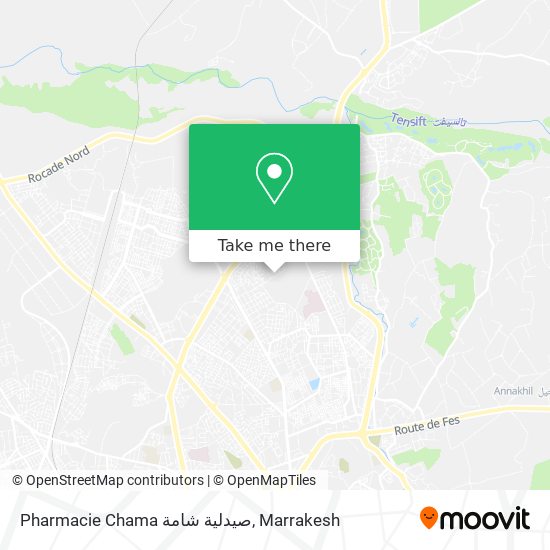 Pharmacie Chama صيدلية شامة map