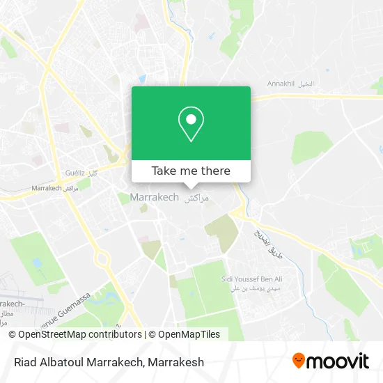 Riad Albatoul Marrakech map
