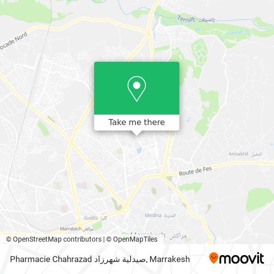 Pharmacie Chahrazad صيدلية شهرزاد map