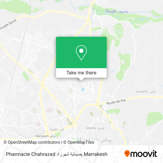 Pharmacie Chahrazad صيدلية شهرزاد map