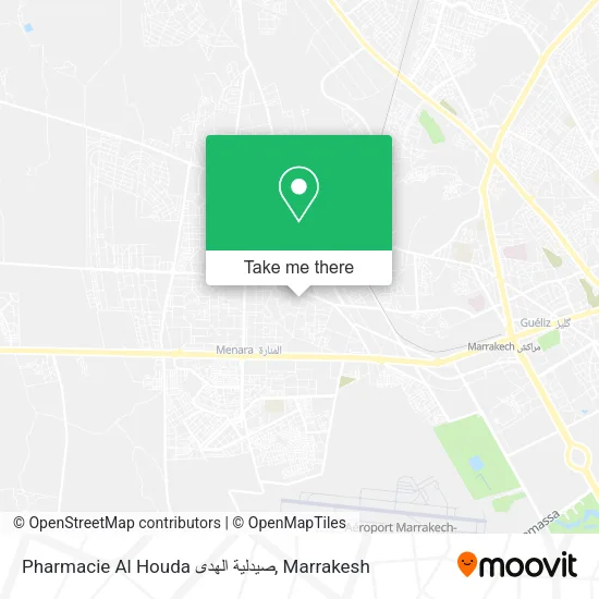 Pharmacie Al Houda صيدلية الهدى plan