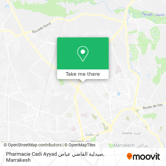 Pharmacie Cadi Ayyad صيدلية القاضي عياض map