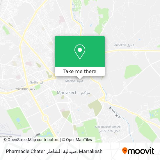 Pharmacie Chater صيدلية الشاطر map