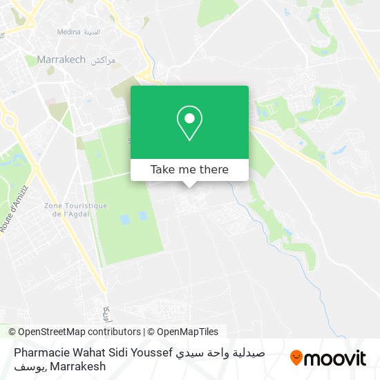 Pharmacie Wahat Sidi Youssef صيدلية واحة سيدي يوسف plan