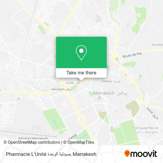 Pharmacie L'Unité صيدلية الوحدة map