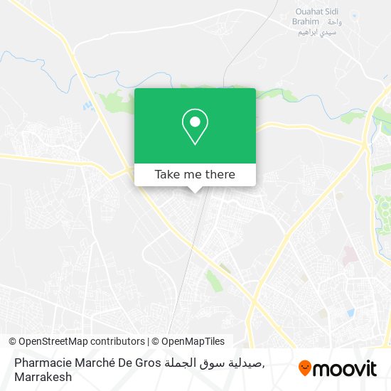 Pharmacie Marché De Gros صيدلية سوق الجملة map