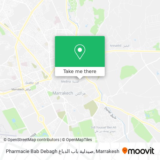 Pharmacie Bab Debagh صيدلية باب الدباغ map