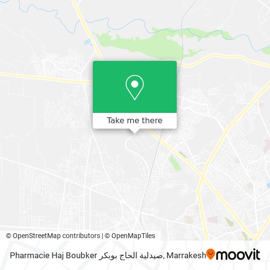 Pharmacie Haj Boubker صيدلية الحاج بوبكر map