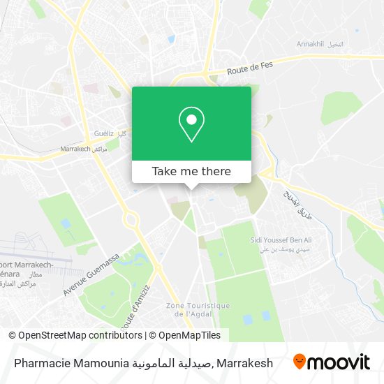 Pharmacie Mamounia صيدلية المامونية map