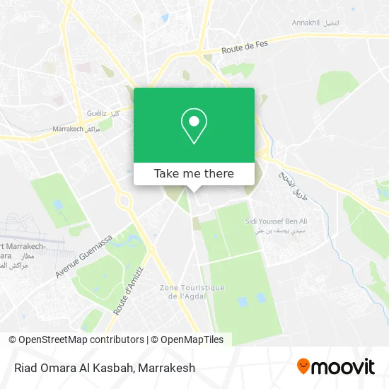 Riad Omara Al Kasbah map