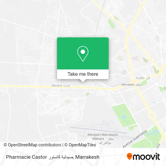Pharmacie Castor صيدلية كاستور map