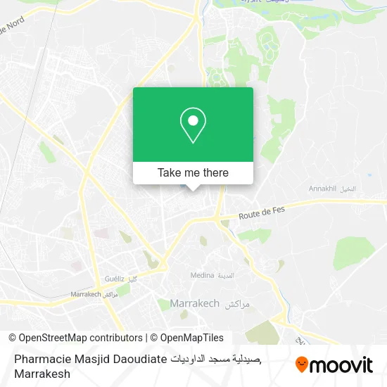 Pharmacie Masjid Daoudiate صيدلية مسجد الداوديات map