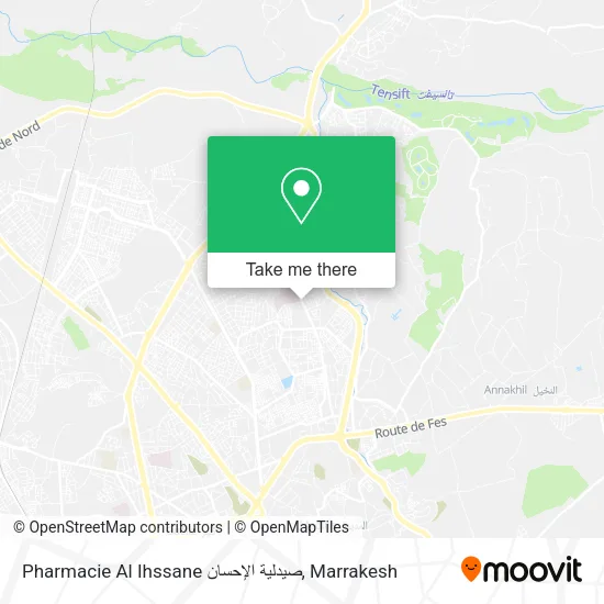 Pharmacie Al Ihssane صيدلية الإحسان map
