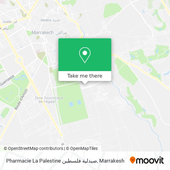 Pharmacie La Palestine صيدلية فلسطين map