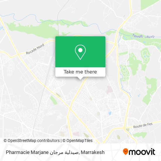 Pharmacie Marjane صيدلية مرجان map