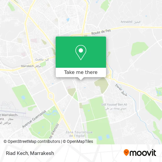 Riad Kech map