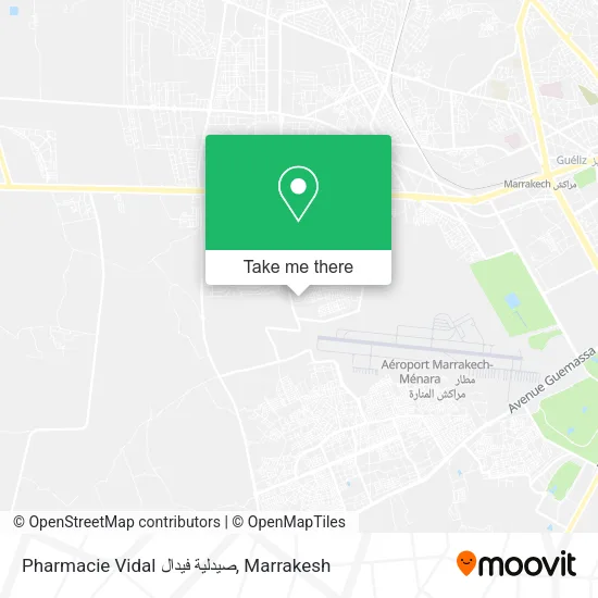 Pharmacie Vidal صيدلية فيدال map