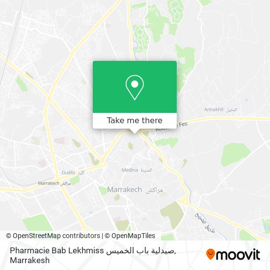 Pharmacie Bab Lekhmiss صيدلية باب الخميس plan