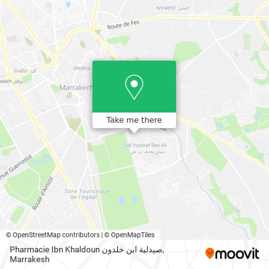 Pharmacie Ibn Khaldoun صيدلية ابن خلدون map