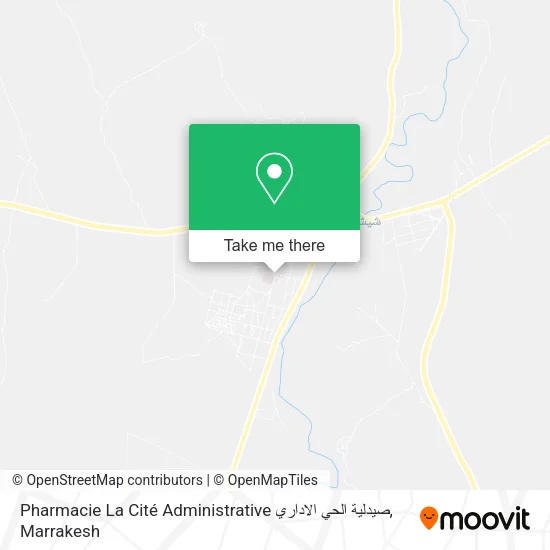 Pharmacie La Cité Administrative صيدلية الحي الاداري map
