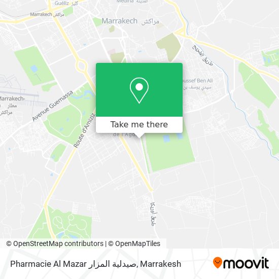 Pharmacie Al Mazar صيدلية المزار map