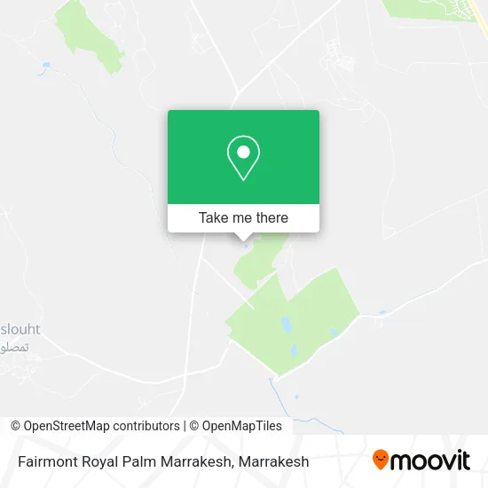 Fairmont Royal Palm Marrakesh map