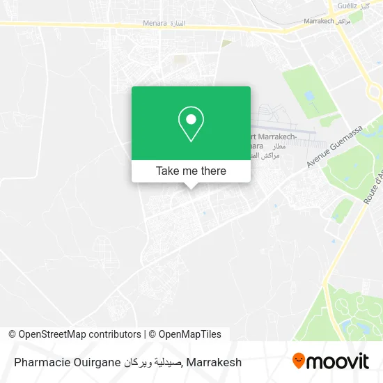Pharmacie Ouirgane صيدلية ويركان plan