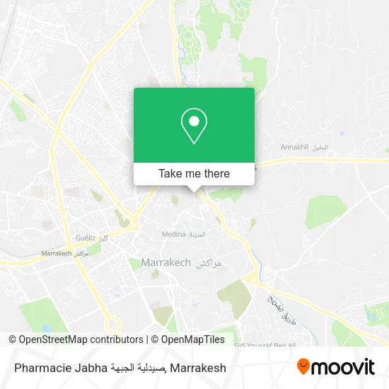 Pharmacie Jabha صيدلية الجبهة map