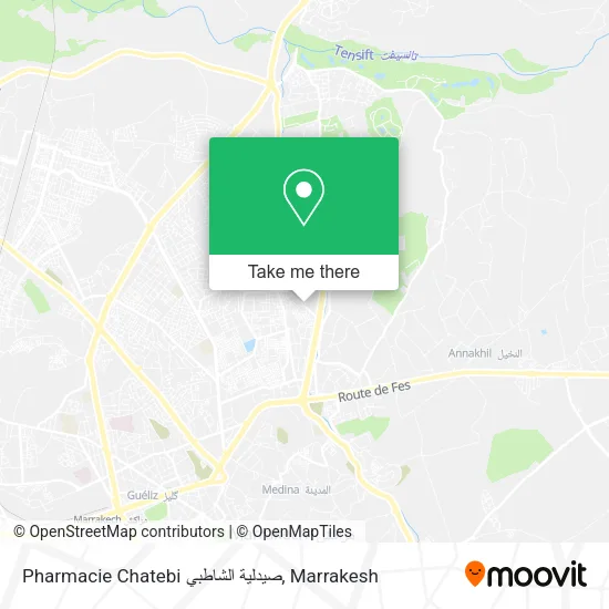 Pharmacie Chatebi صيدلية الشاطبي map