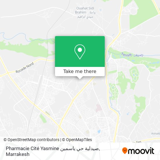 Pharmacie Cité Yasmine صيدلية حي ياسمين map